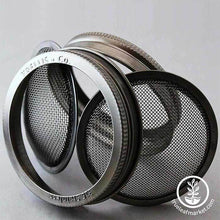 Load image into Gallery viewer, Stainless Steel Wide Mouth Sprouting Jar Lid

